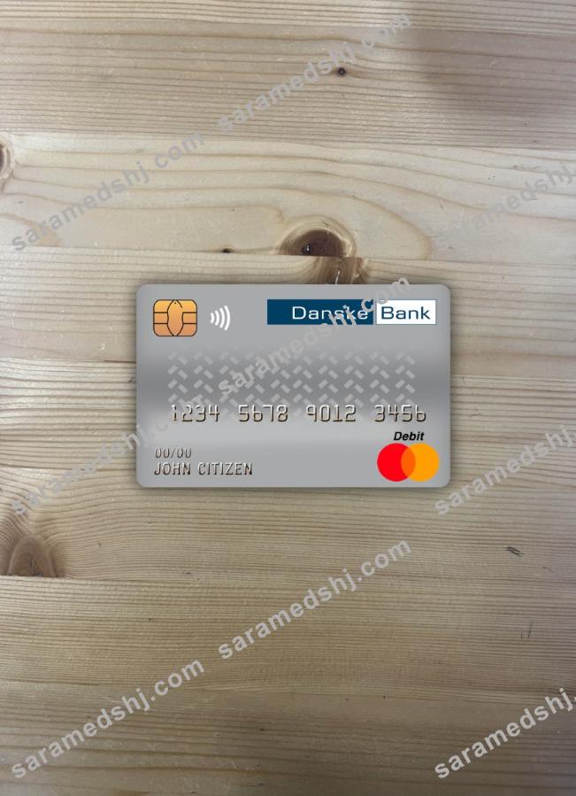 Denmark Danskebank master debit card photolook front